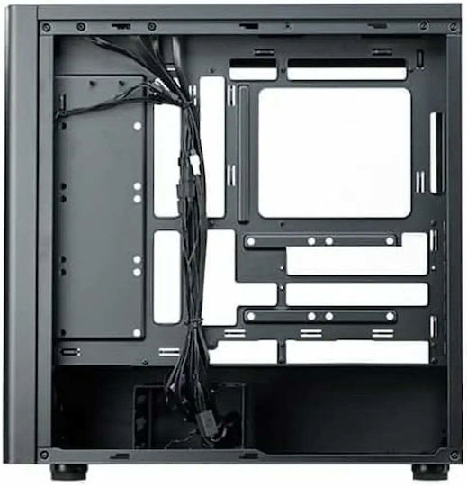 CoolerMaster Elite 502 Gaming Midi Tower Κουτί Υπολογιστή με Πλαϊνό Παράθυρο Μαύρο