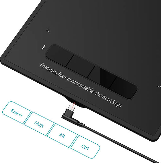 XP-Pen Star G960S Plus Графичен таблет без дисплей 6" Черен