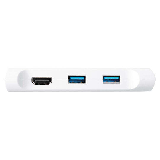 Vivanco USB-C Docking Station mit HDMI PD Ethernet Weiß (45399)