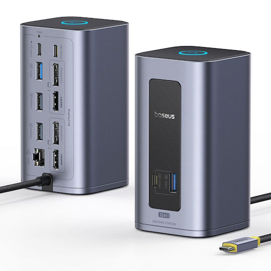 Baseus Nomos NU1 Air USB-C Dockingstation mit 4K PD Grau