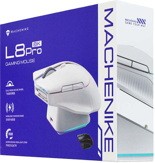 Machenike L8 Pro Wireless RGB Gaming Mouse 26000 DPI Black