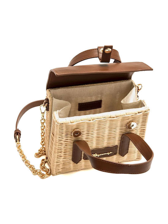 Straw Brown Women's Shoulder Bag