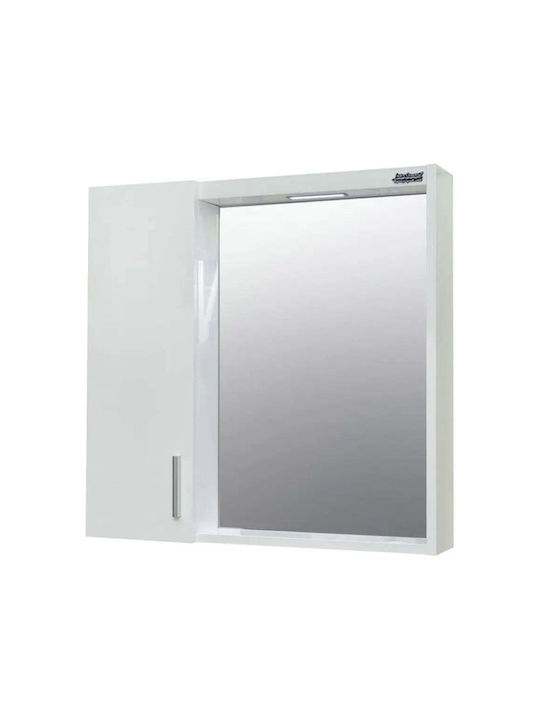 Inter Ceramic Badezimmerspiegel LED mit Schrank 38,5x55,4cm