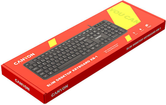 Canyon Simple CNE-CKEY01 Само клавиатура Български Черен