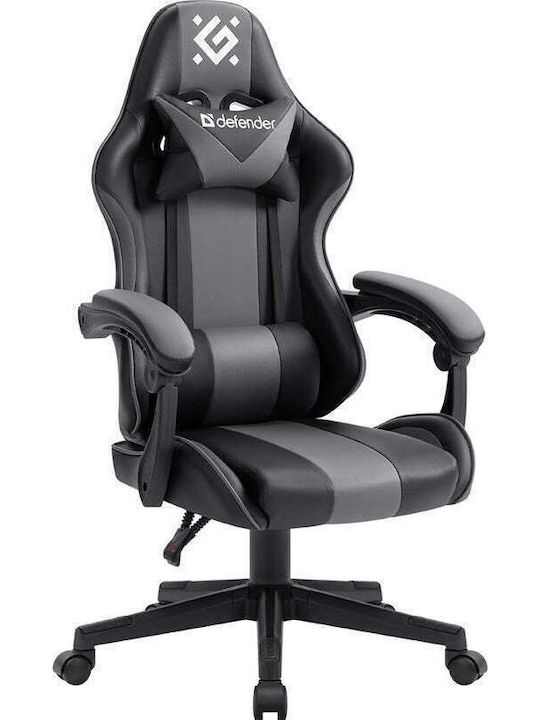 Defender Cosmic Gaming Stuhl Aus Künstliches Leder Mit Verstellbare Armlehnen Graues