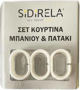 Sidirela Душ Завеса 180x180см Бяла