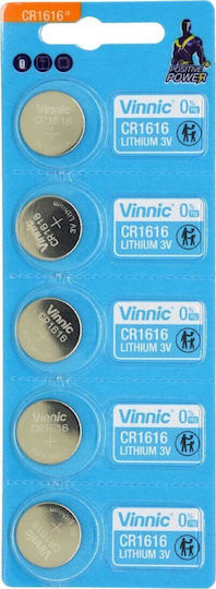 Vinnic Baterii Litiu pentru ceasuri CR1616 3V 5buc