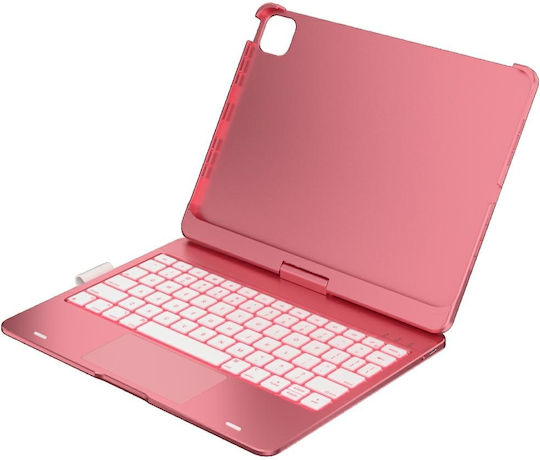 Supero Tablet Hülle Typecase Flexbook Touch Tastatur Ipad Air 11" M2 2024 M3 2025 M4 2026 Rosa
