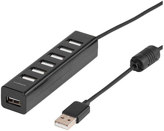Vivanco USB Хъб 7 Порта USB 2.0 с Връзка USB-A