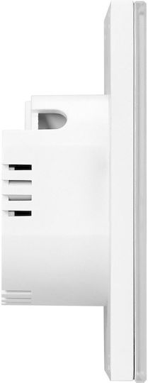 Двоен Вграден Прекъсвач Wi-Fi Tuya Smart Home Orno Бял