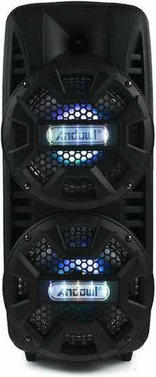 Andowl Karaoke Speaker With Wired Microphone And Lighting Effects Q-T53 Q-T53 Black