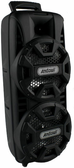 Andowl Karaoke Speaker With Wired Microphone And Lighting Effects Q-T53 Q-T53 Black