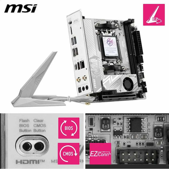 MSI MPG B850I Edge TI WIFI Placă de bază Mini ITX cu AMD AM5 Socket