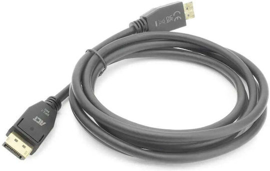 Кабел Act Ak4081 От DisplayPort Мъжки Към DisplayPort Мъжки 1м Черен 8K@60Hz