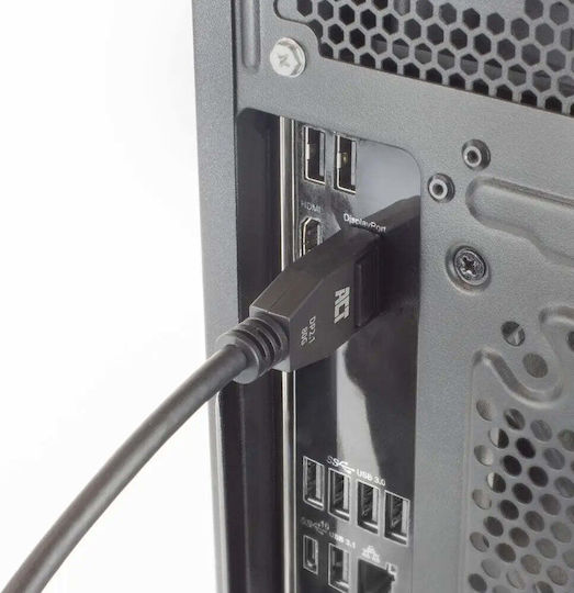 Кабел Act Ak4081 От DisplayPort Мъжки Към DisplayPort Мъжки 1м Черен 8K@60Hz