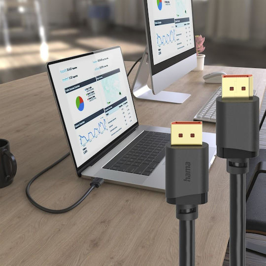 Кабел M M Hama Ultra Hd Displayport 2.1 16k 2m 202032 Двойно Екраниран