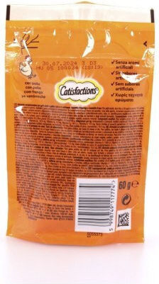 Catisfactions Snack Treats with Chicken for Adult Cats 60gr
