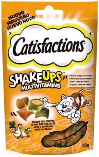 Catisfactions Λιχουδιές με Κοτόπουλο / Πάπια / Τόνο με Catnip για Γάτα 55gr