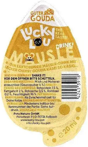 Lucky Lou Mausle Drink Λιχουδιές με Τυρί για Γάτα 20ml