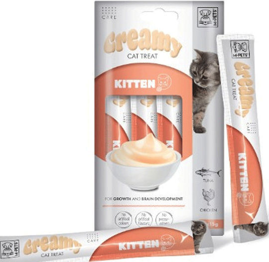 M-pets Creamy Cat Treat Functions Kitten Tuna Chicken 60gr