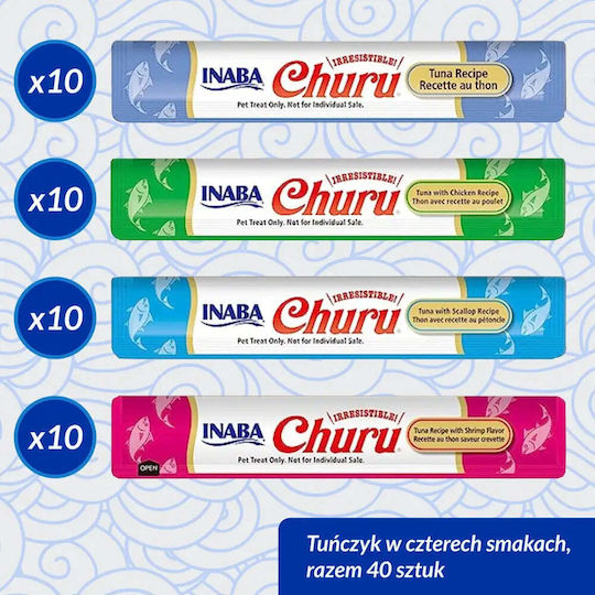 Inaba Churu Variety Box Tuna Cat Treats 40 X 14g