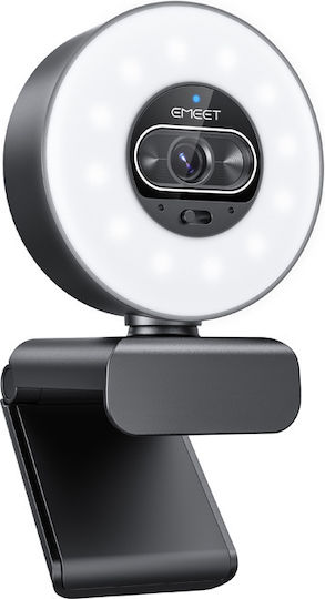 Emeet SmartCam Webkamera 4K 60Bilder pro Sekunde (FPS) mit Autofokus mit Privacy Cap