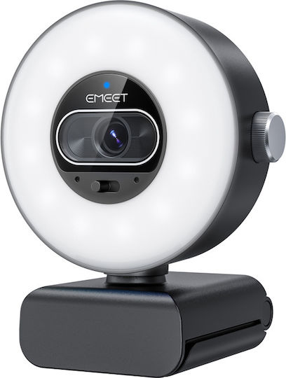 Emeet SmartCam Webkamera 4K 60Bilder pro Sekunde (FPS) mit Autofokus mit Privacy Cap