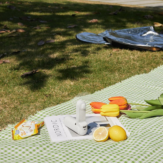 JisuLife Ανεμιστηράκι Χειρός USB Επαναφορτιζόμενο 2000mAh 8W Λευκό