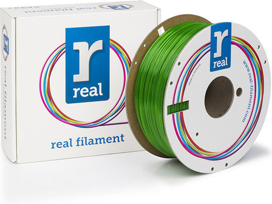 Real Filament PETG 3D Printer Filament 1.75mm Green 1kg NLPETGSGREEN1000MM175 1τμχ (Spool)