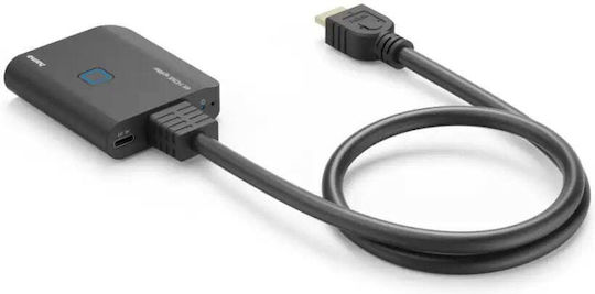 HDMI Сплитер Hama 205284 От 1x HDMI M Към 2x HDMI F До 4K 3840x2160@30Hz Резолюция