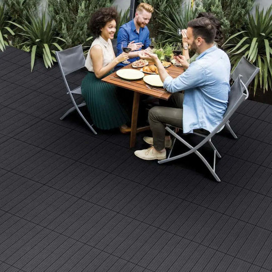 Cosmo Графит Плочка За Декинг 30x30см 6 Броя