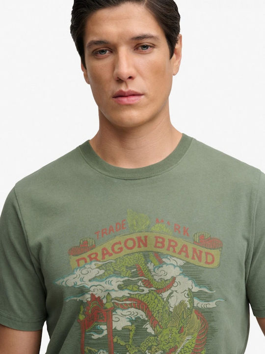 Sportliches T-Shirt Olive
