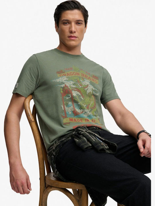 Sportliches T-Shirt Olive