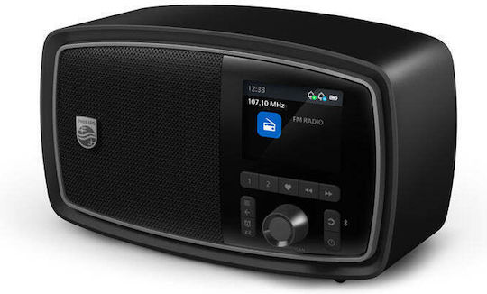 Philips Century Retro Tragbares Radio mit Bluetooth Schwarz