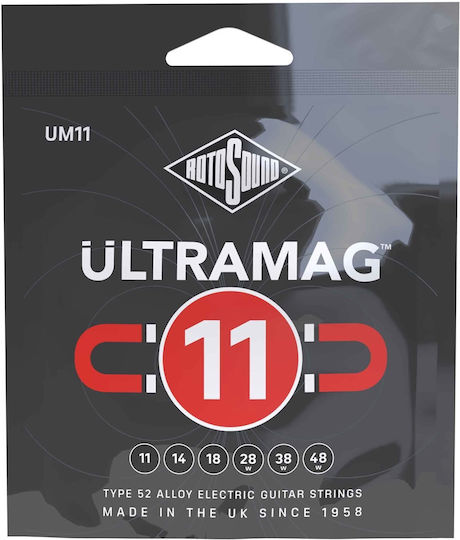 Rotosound UM-11 Ultramag Σετ Χορδών Steel Ηλεκτρικής Κιθάρας 11 - 48"