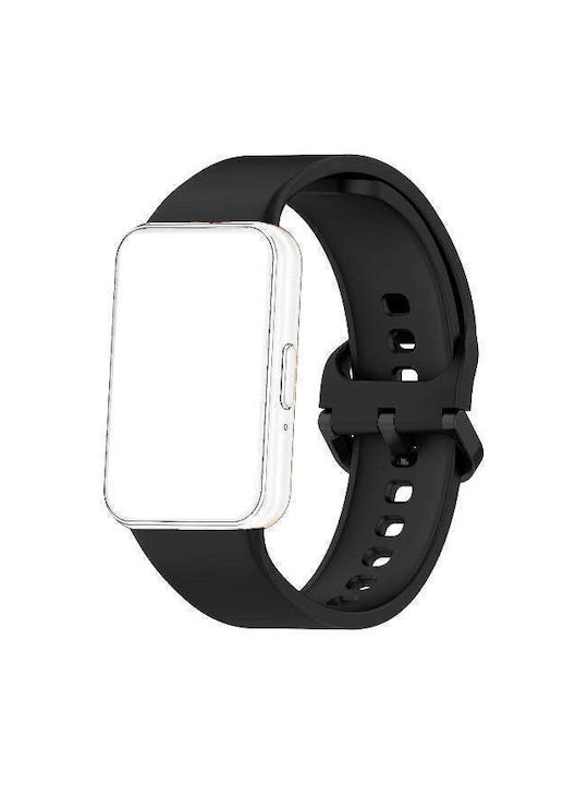 Tragbares Silikonarmband Für Samsung Galaxy Fit3 Schwarz