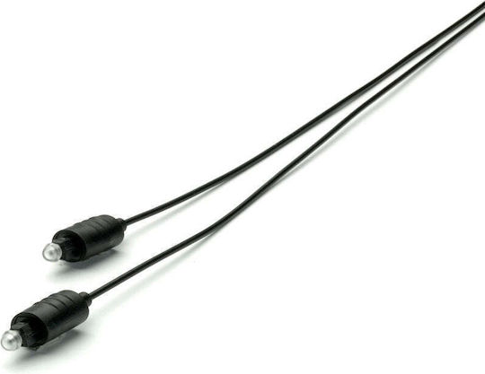 Vivanco Optical Audio Cable TOS male - TOS male Μαύρο 1m (46515)