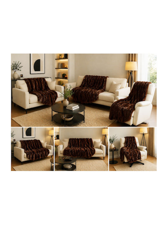 ForAll Throws Set 3 pcs Brown