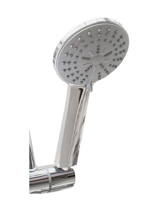 Synchro Shower Column Without Mixer Silver