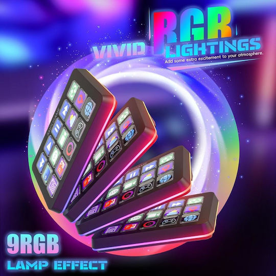 Fifine Stream Deck AmpliGame D6 Stream Controller Deck with RGB για PC