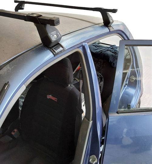 Hermes Car Roof Bars Kit Set with Roof Rack Legs for Toyota Starlet 1991-1999 2 Pieces Car Extra Info