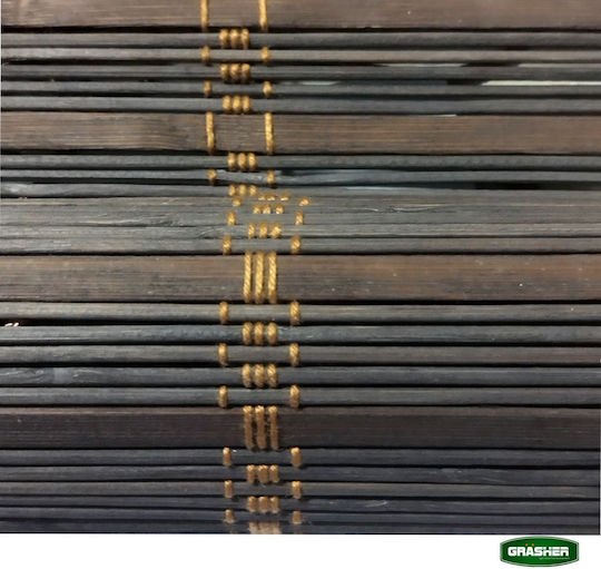 Grasher Στόρι Σκίασης Μπαμπού σε Καφέ Χρώμα Π150xΥ180εκ.