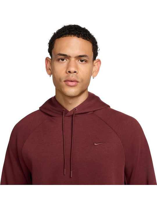 Primary Dri-Fit Hoodie with Hood Burgundy