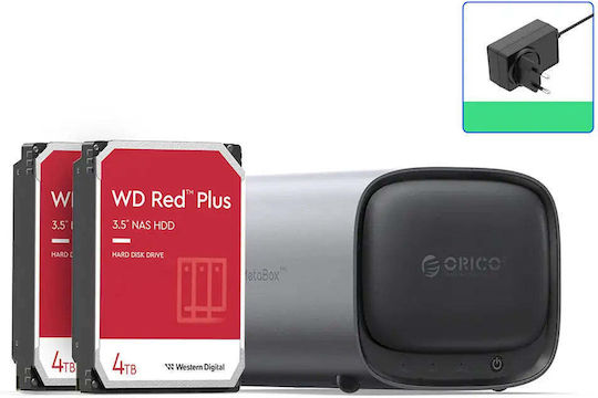 Orico MetaBox Pro NAS με 4 θέσεις για HDD/M.2/SSD και 2 θύρες Ethernet