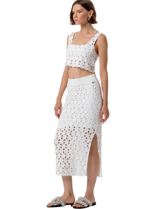 Women's Sleeveless Blouse Cream
