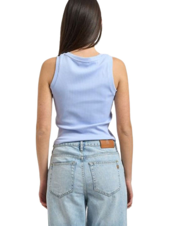 Γυναικείο Crop Top Αμάνικο Lightblue