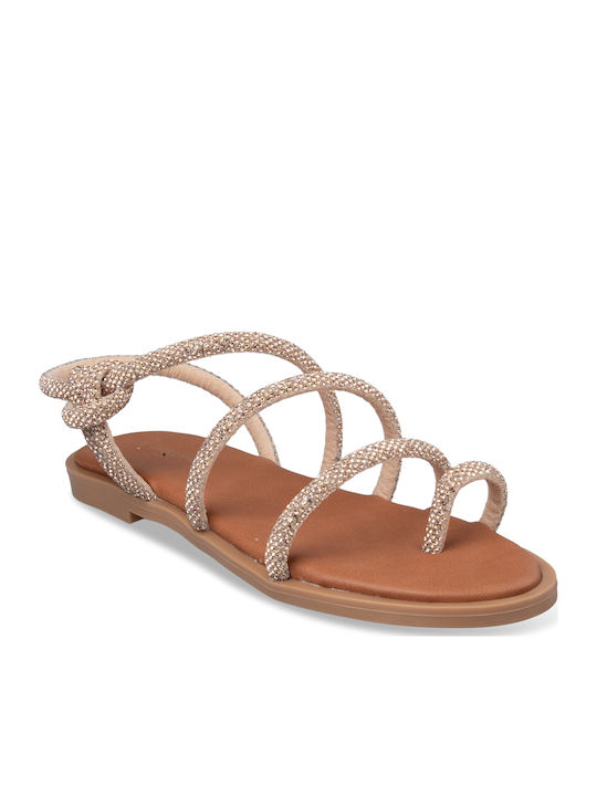 Women's Flat Sandals Gold