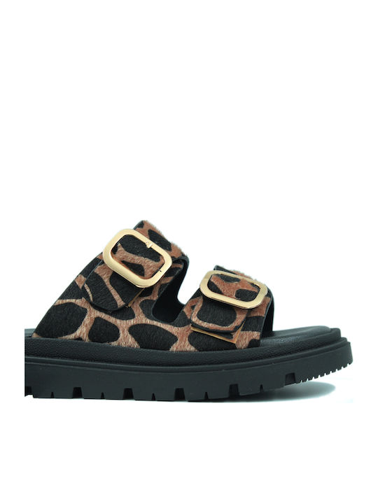 Damen Anatomische Flatforms Braun