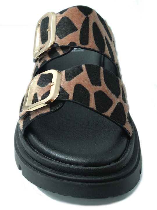 Damen Anatomische Flatforms Braun