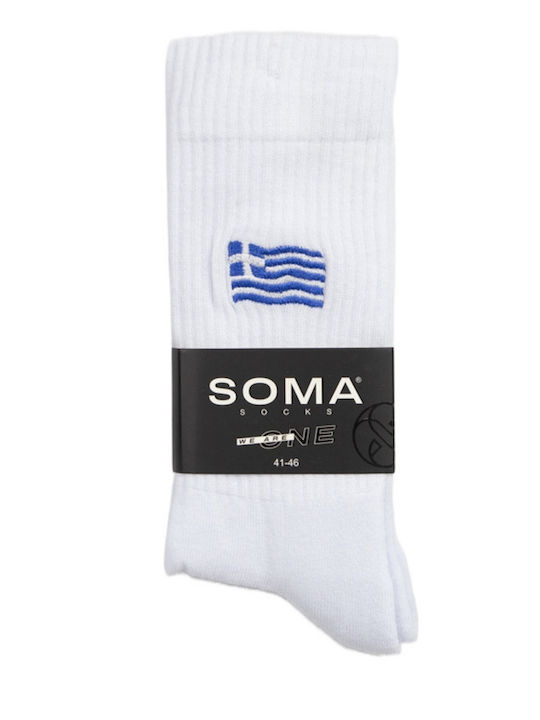 Soma Мъжки Чорапи Бели